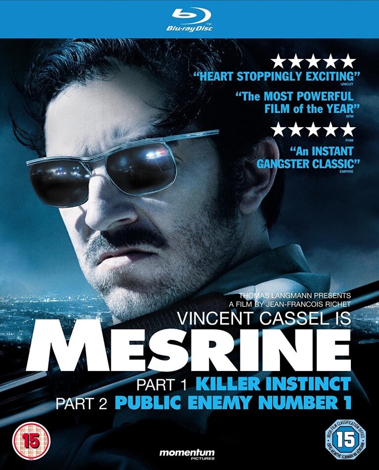 Mesrine - Killer Instinct - Part 1 and 2 (2008) 2 Blu-rays