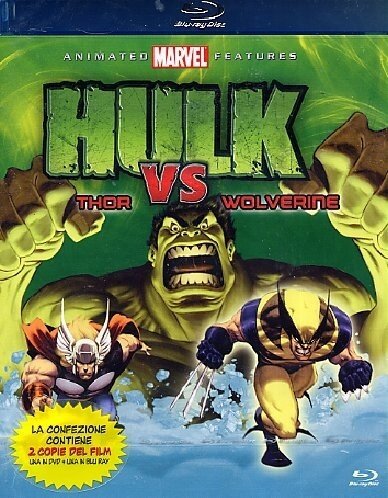 Hulk vs. Thor & Wolverine Animated Marvel Features, Blu-ray + DVD