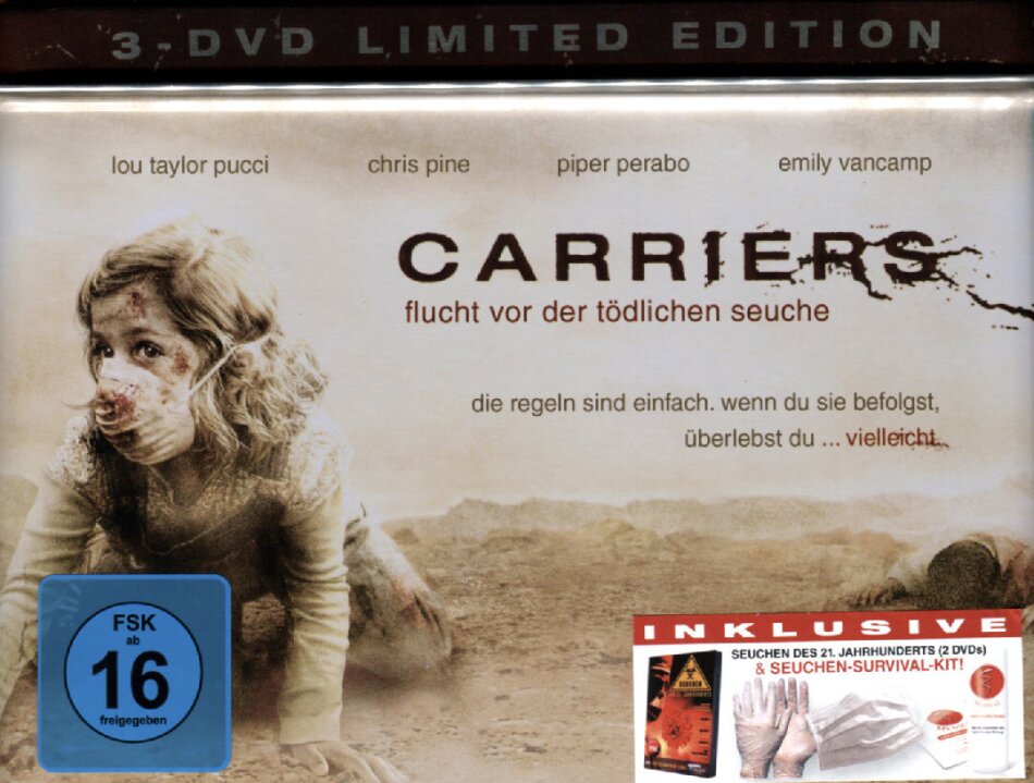 Carriers (2009) Limited Edition, 3 DVDs