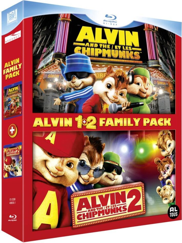 Alvin and the Chipmunks - 1 & 2 2 Blu-ray