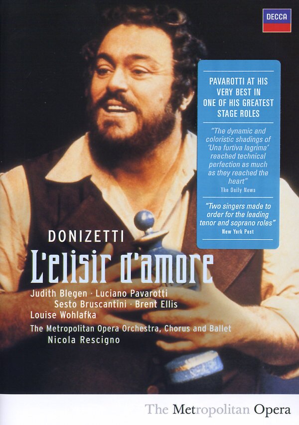 Metropolitan Opera Orchestra, Nicola Rescigno & Luciano Pavarotti - Donizetti - L'elisir d'amore Decca