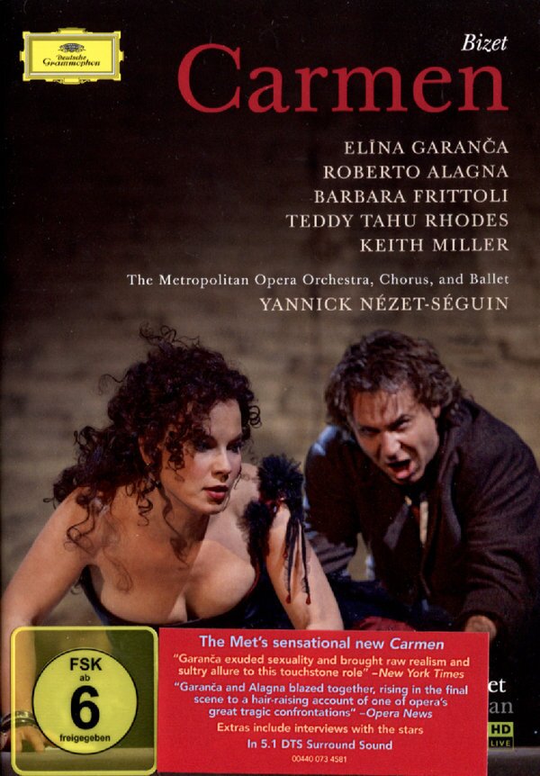 Metropolitan Opera Orchestra, Yannick Nézet-Séguin & Elina Garanca - Bizet - Carmen Deutsche Grammophon, 2 DVDs