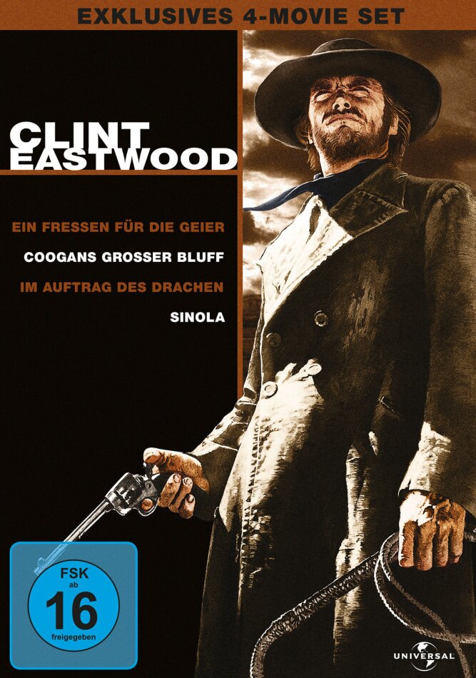 Clint Eastwood - Exklusives 4-Movie Set Neuauflage, 4 DVDs