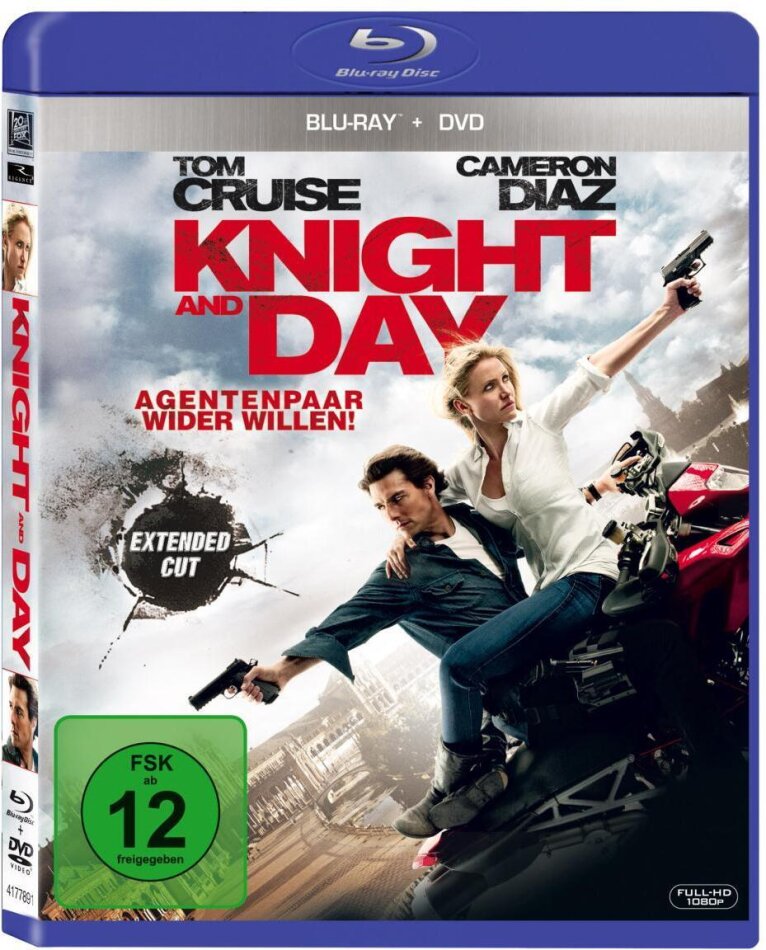 Knight & Day (2010) Extended Edition, Blu-ray + DVD
