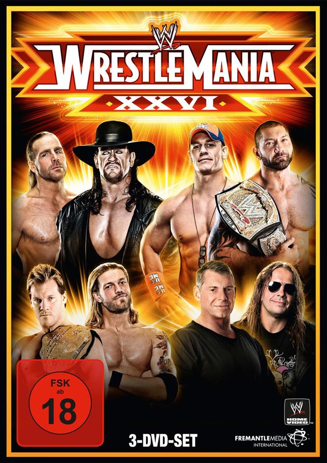 WWE: Wrestlemania 26 3 DVDs