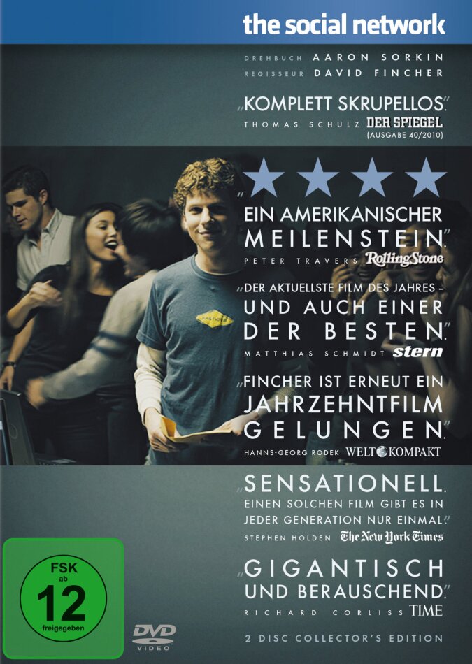 The Social Network - The Facebook Movie (2010) 2 DVDs