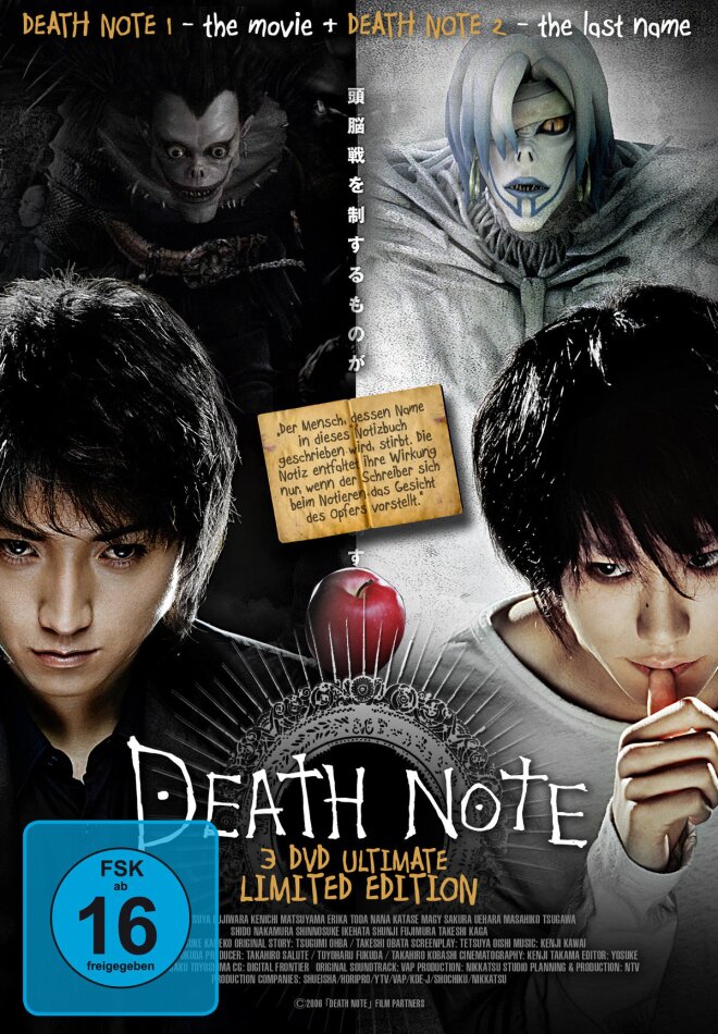 Death Note 1 + 2 Limited Ultimate Edition, 3 DVD