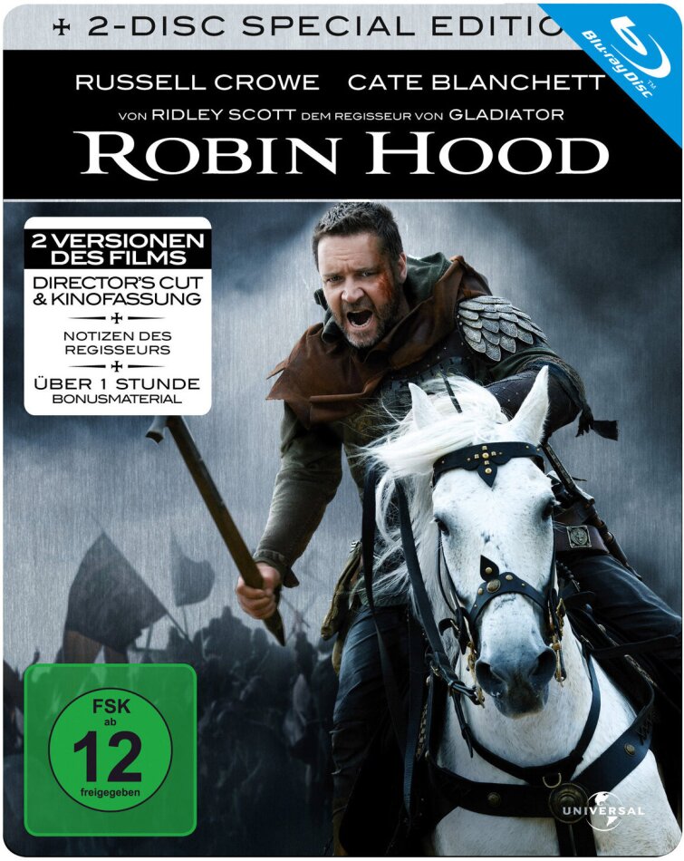 Robin Hood (2010) Special Edition, Steelbook, 2 Blu-rays