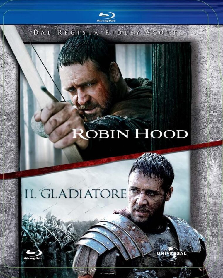 Robin Hood (2010) / Il Gladiatore (2000) Steelbook, 2 Blu-ray