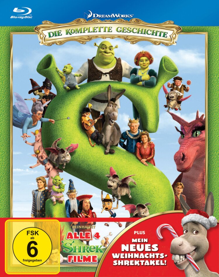 Shrek 1 - 4 - Die komplette Geschichte 4 Blu-rays