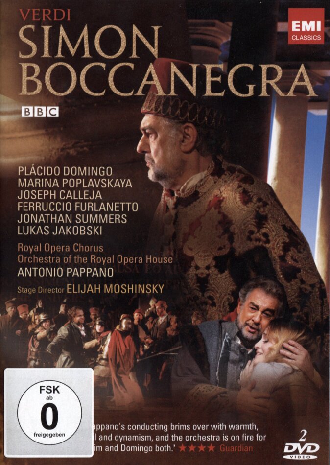 Orchestra of the Royal Opera House, Sir Antonio Pappano & Plácido Domingo - Verdi - Simon Boccanegra 2 DVDs