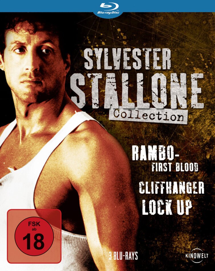 Sylvester Stallone Collection - Rambo - First Blood / Cliffhanger / Lock up 3 Blu-rays