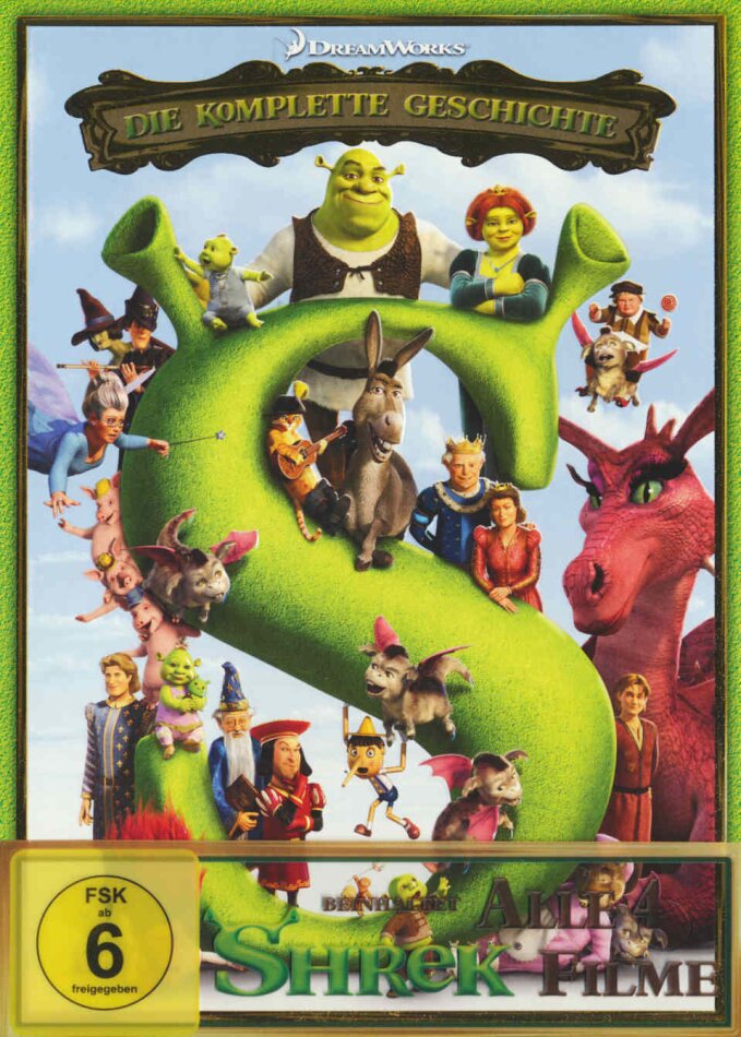 Shrek 1 - 4 - Die komplette Geschichte 5 DVD