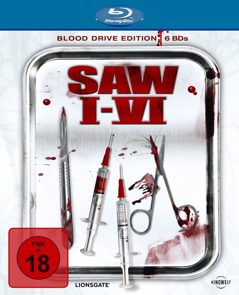 Saw 1-6 Blood Drive Edition, 6 Blu-ray