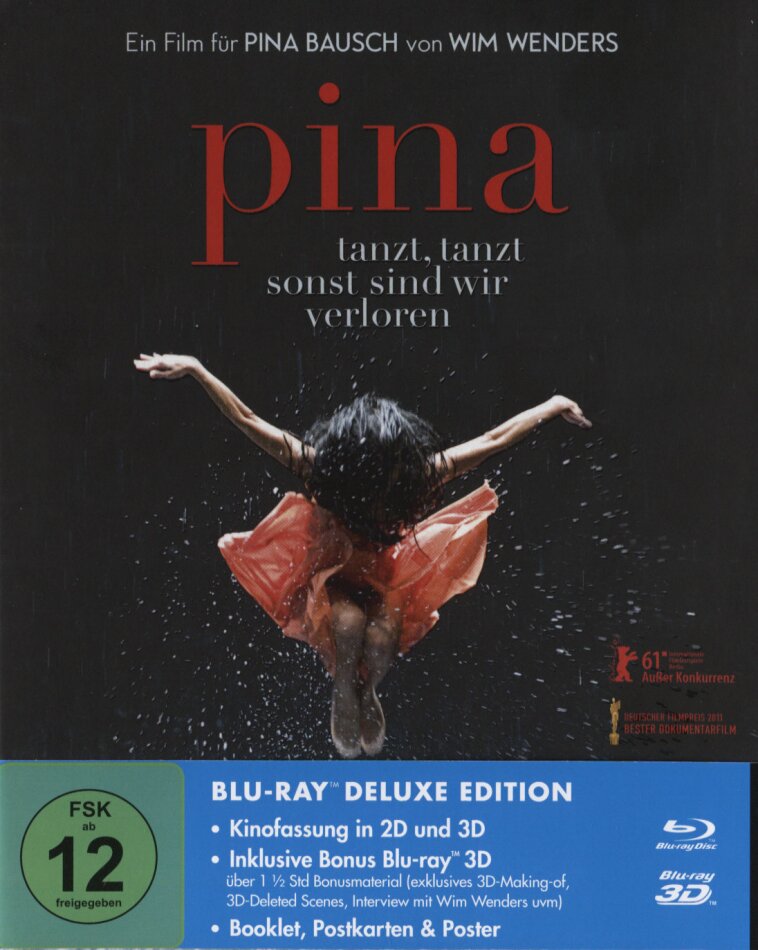 Pina - Tanzt, tanzt, sonst sind wir verloren (2011) Deluxe Edition, 3 Blu-ray 3D (+2D)