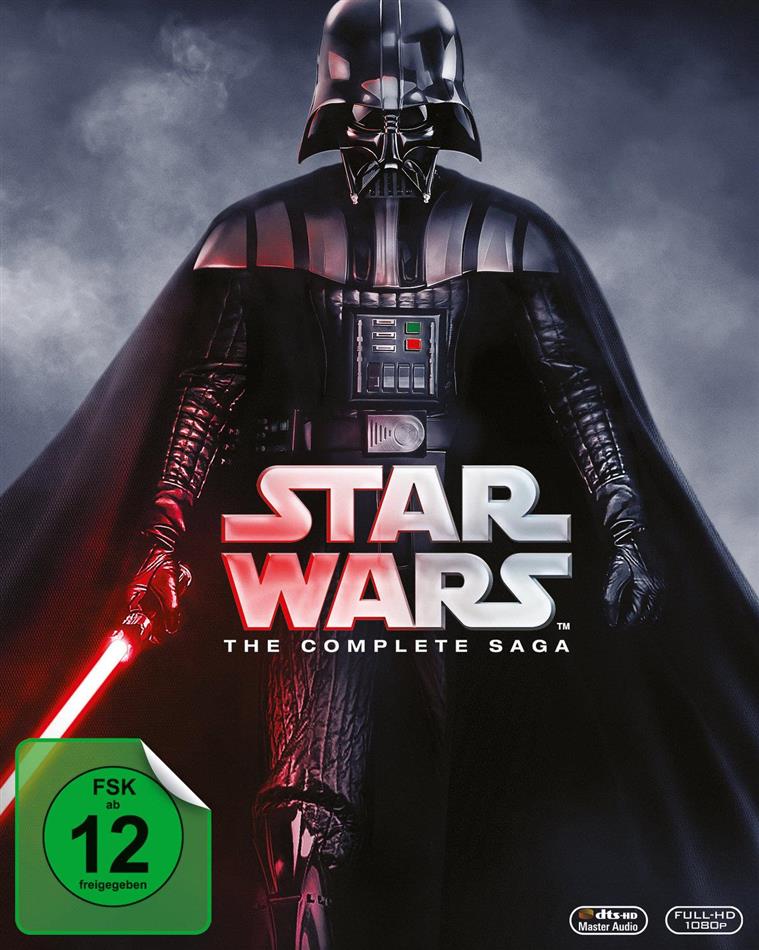 Star Wars - The Complete Saga - Episode 1-6 9 Blu-rays