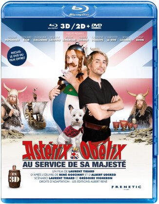 Ast&eacute;rix et Ob&eacute;lix - Au service de sa majest&eacute; (2012) (Blu-ray 3D + Blu-ray + 2 DVD)
