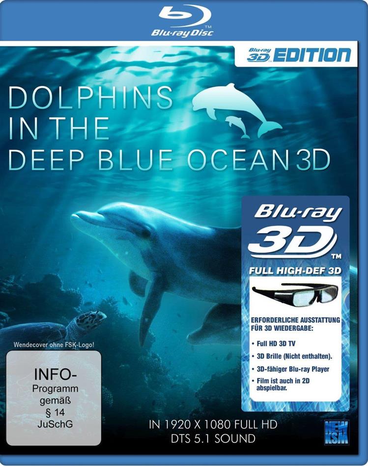 Dolphins in the Deep Blue Ocean