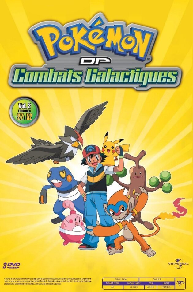 Pokémon - DP - Combats galactiques - Saison 12 Vol. 2 3 DVD