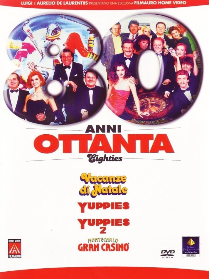 Anni Ottanta - Eighties - Vacanze di Natale / Yuppies 1 & 2 / Montecarlo Gran Casinò 4 DVD