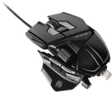 M.M.O. 7 Gaming Mouse 6400 DPI - gloss black