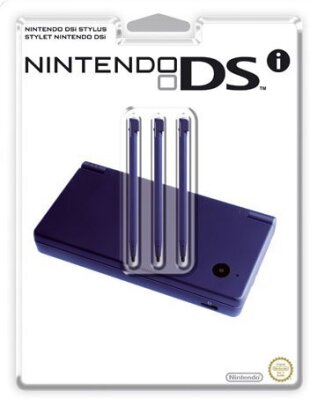 DS Stylus Set 3 Stifte met. blau DSi