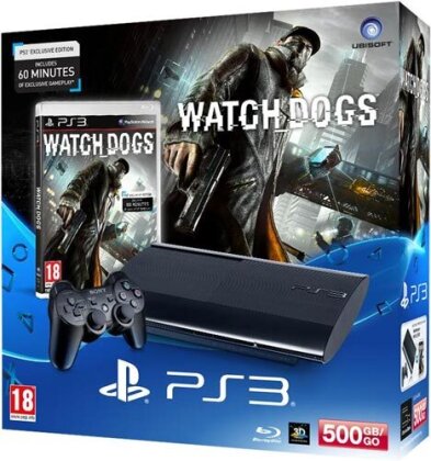 Sony PS3 500GB + Watch Dogs