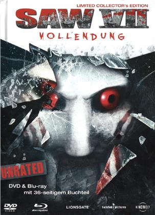 Saw 7 - Vollendung (2010) (Limited Collector's Edition, Mediabook, Unrated, Blu-ray + DVD)