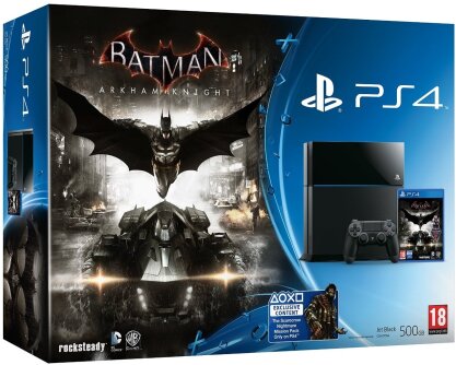 Sony PS4 500GB Black & Batman Arkham Knights