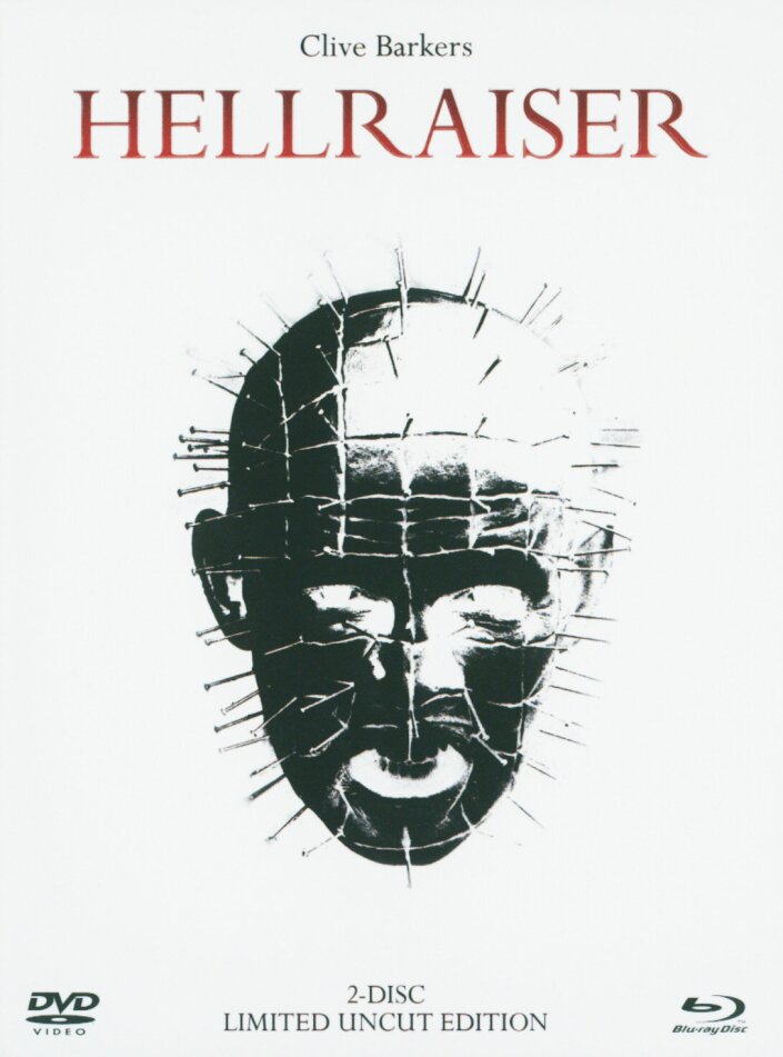 Hellraiser - (White Edition ) (1987) Édition Limitée, Mediabook, Uncut, DVD + Blu-ray