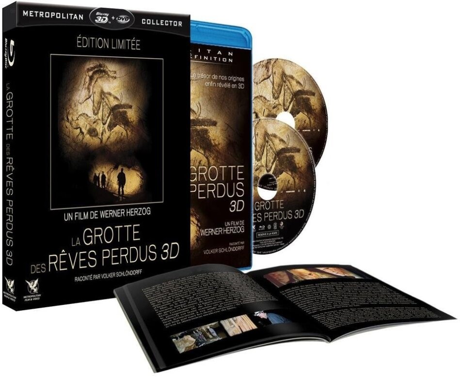 La grotte des rêves perdus (2010) Limited Edition, Blu-ray 3D + Blu-ray + DVD