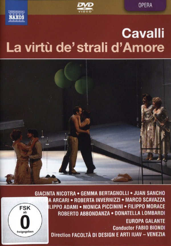 Orchestra Europa Galante, Fabio Biondi & Giacinta Nicotra - Cavalli - La virtù de strali d'amore Naxos, 2 DVDs
