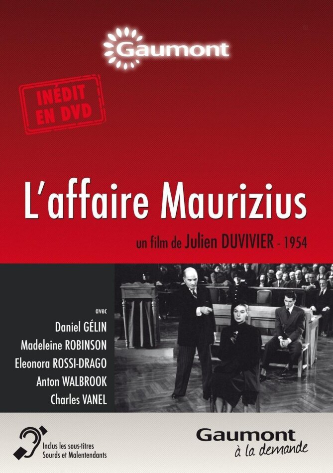 L'affaire Maurizius (1954) Collection Gaumont à la demande, s/w