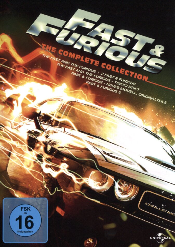Fast and the Furious 1 - 5 5 DVDs