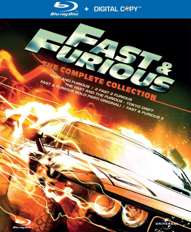 The Fast and the Furious 1 - 5 5 Blu-ray