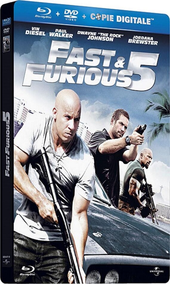 Fast & Furious 5 (2011) Steelbook, Blu-ray + DVD