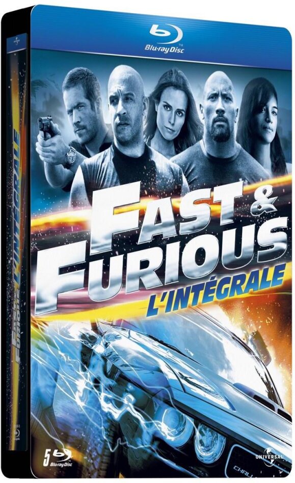 Fast & Furious 1 - 5 Steelbook, 5 Blu-ray