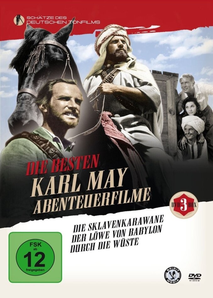 Die besten Karl May Abenteuerfilme s/w, 3 DVDs