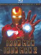 Iron Man 1 + 2 4 Blu-rays + DVD