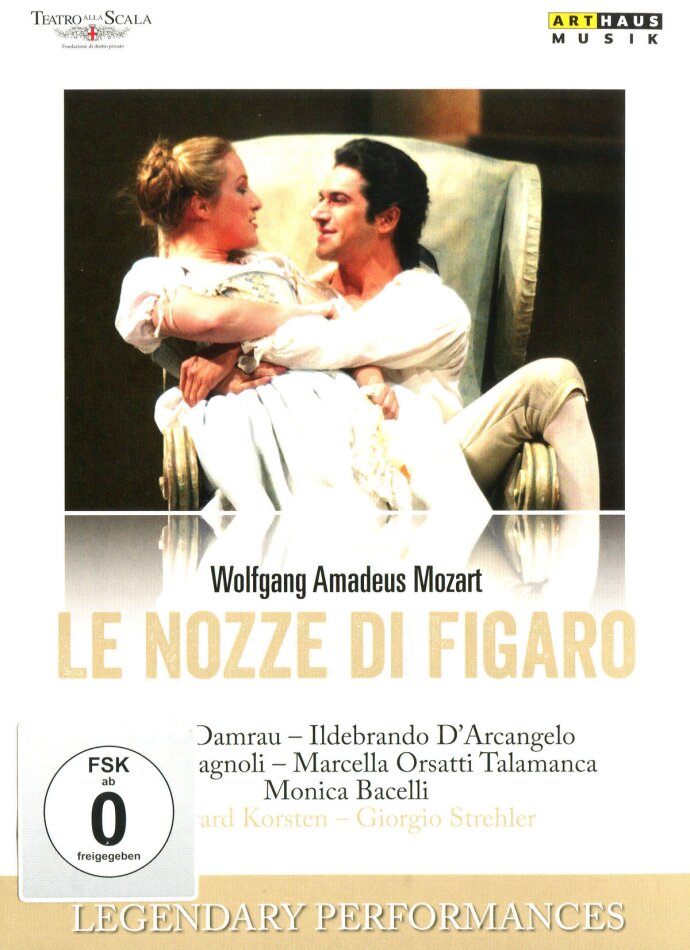 Orchestra of the Teatro alla Scala, Gerard Korsten & Diana Damrau - Mozart - Le nozze di Figaro Arthaus Musik, Legendary Performances, 2 DVDs