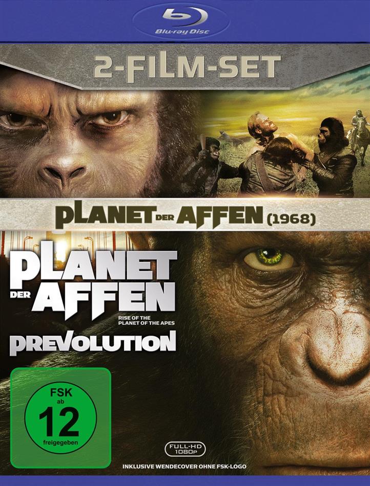 Planet der Affen (1968) / Planet der Affen: Prevolution (2011) 2 Blu-rays