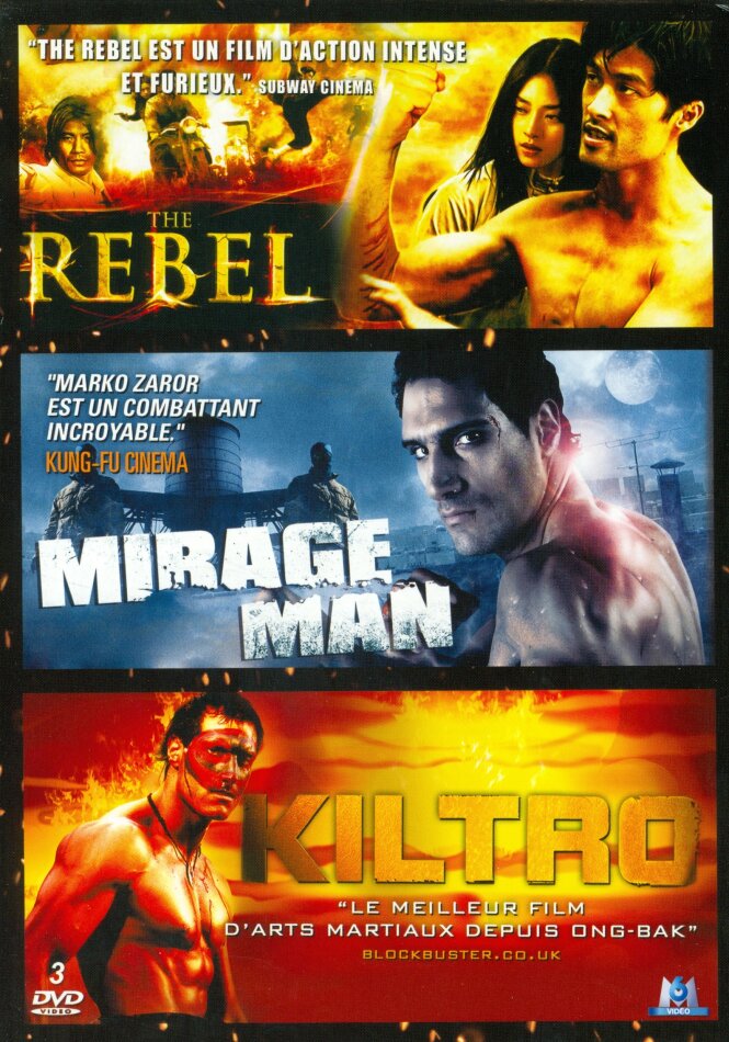 The Rebel / Mirage Man / Kiltro 3 DVDs