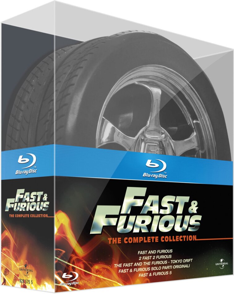 Fast & Furious 1 - 5 Collector's Edition Limitata, 5 Blu-ray