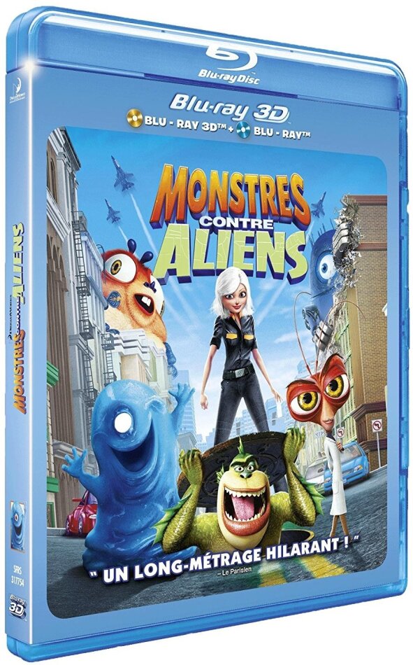 Monstres contre Aliens (2009) Blu-ray 3D + Blu-ray