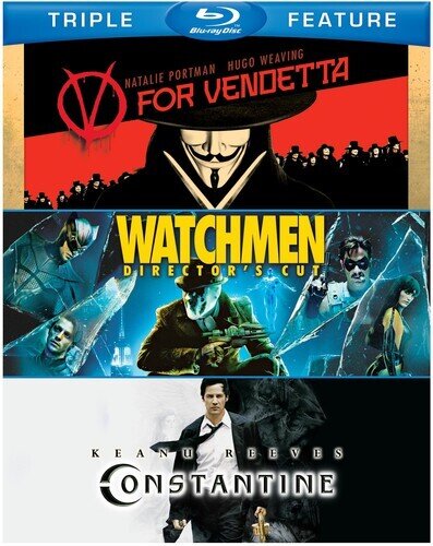 V for Vendetta / Watchmen / Constantine Triple Feature, 3 Blu-ray