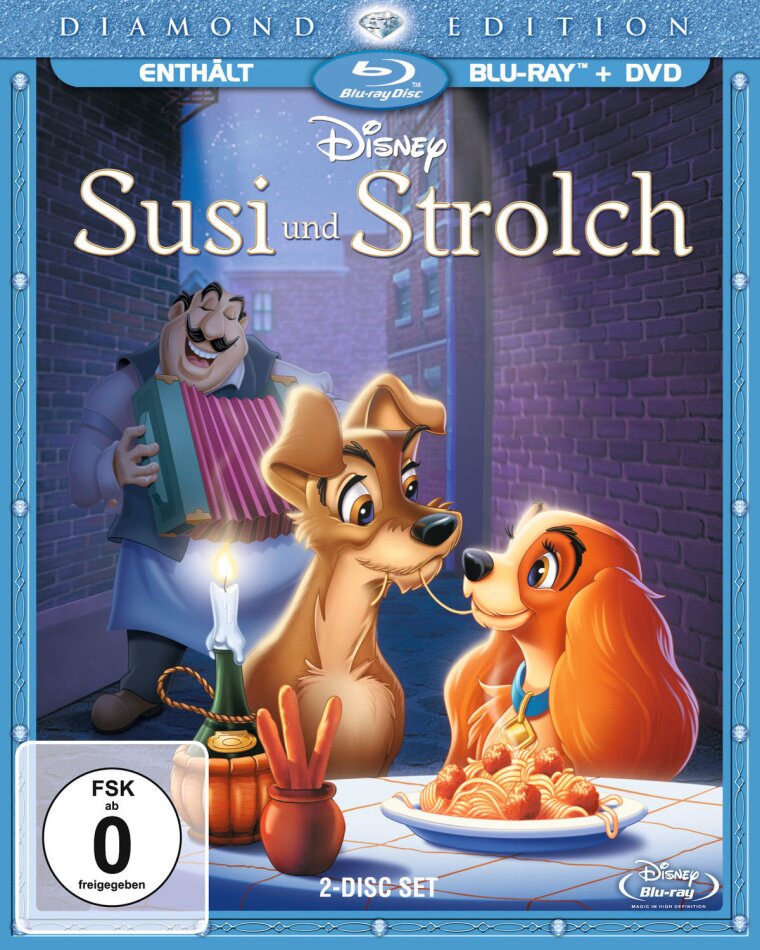 Susi und Strolch (1955) Diamond Edition, Blu-ray + DVD