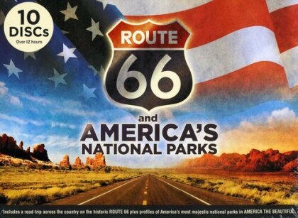 Route 66 and America's National Parks (Deluxe Edition, 9 DVD + CD)
