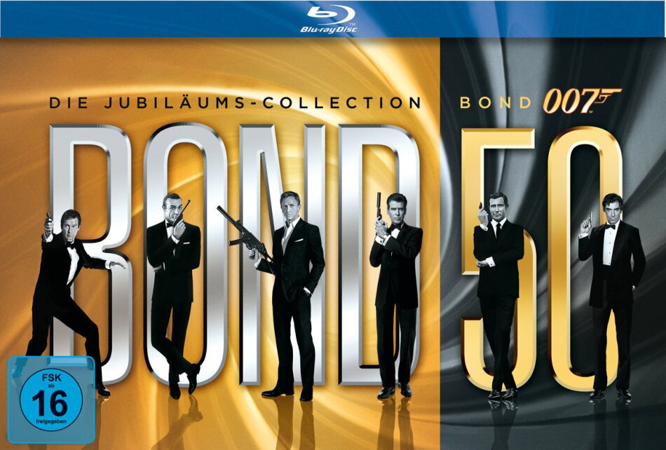 James Bond Collection - Jubiläumscollection '50 Jahre Bond' 23 Blu-rays