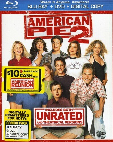 American Pie 2 (2001) Unrated, Blu-ray + DVD