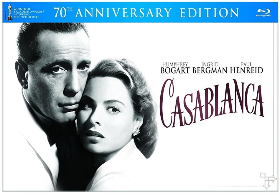 Casablanca (1942) Edizione 70° Anniversario, n/b, 2 Blu-ray + DVD